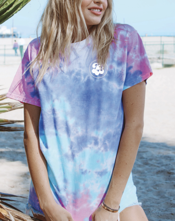 Lift Like a Girl - Cotton Candy Tie-Dye T-shirt - Image 2