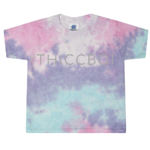 ThiccBoi Cotton Candy Tie-Dye Crop T-shirt