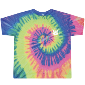 Neon Rainbow Tie-Dye Crop T-shirt