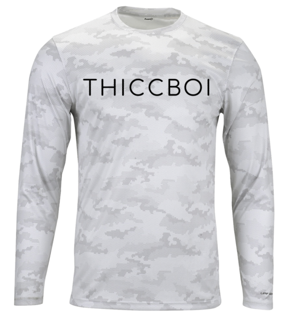 Sunset Beach Performance White Camo Long Sleeve