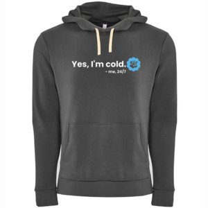 Yes, I'm Cold - Charcoal Santa Cruz Unisex Hoodie