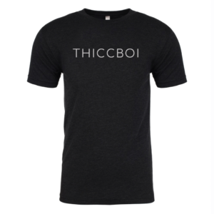 ThiccBoi Sleek - Black Unisex T-shirt