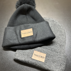 ThiccBoi Leather Patch Beanie