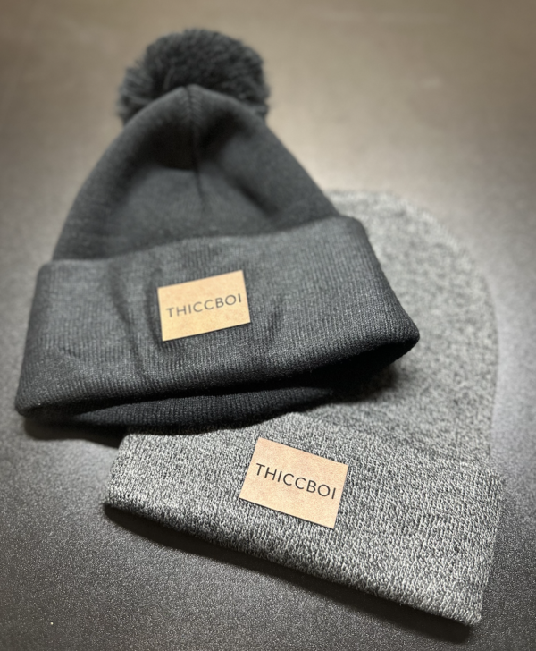 ThiccBoi Leather Patch Beanie