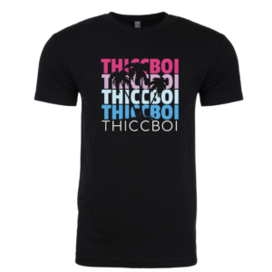 ThiccBoi Palm Trees - Black Unisex T-shirt