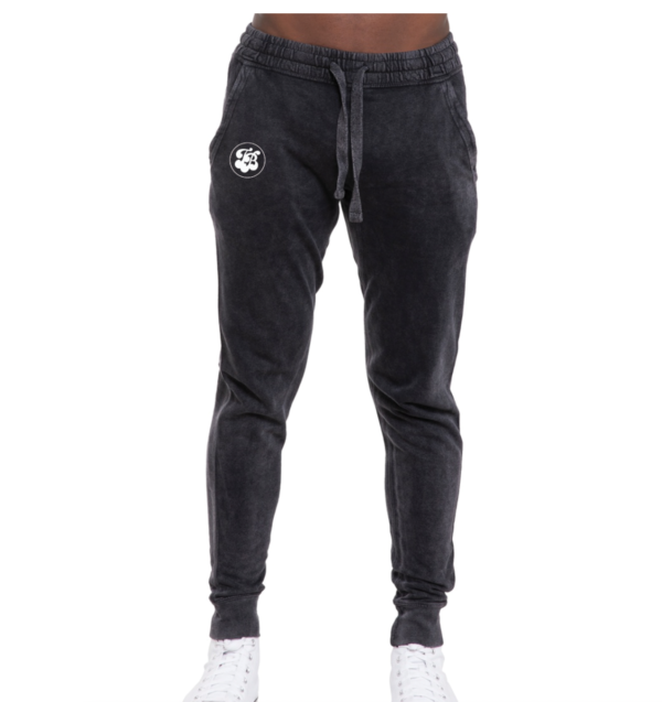 Vintage Joggers - Black Acid Wash