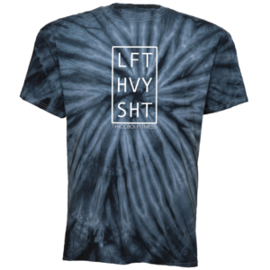 "LFT HVY SHT" Black Cyclone Tie-Dye Tshirt