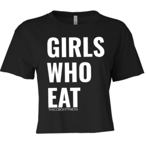 Girls Who Eat - Black Crop T-shirt