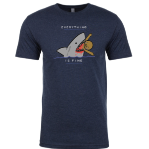 Everything is Fine - Navy Unisex T-shirt