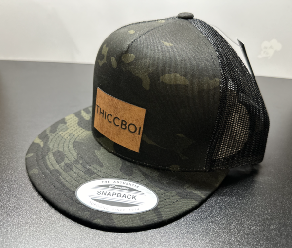 ThiccBoi Leather Patch Trucker Hat - Image 3
